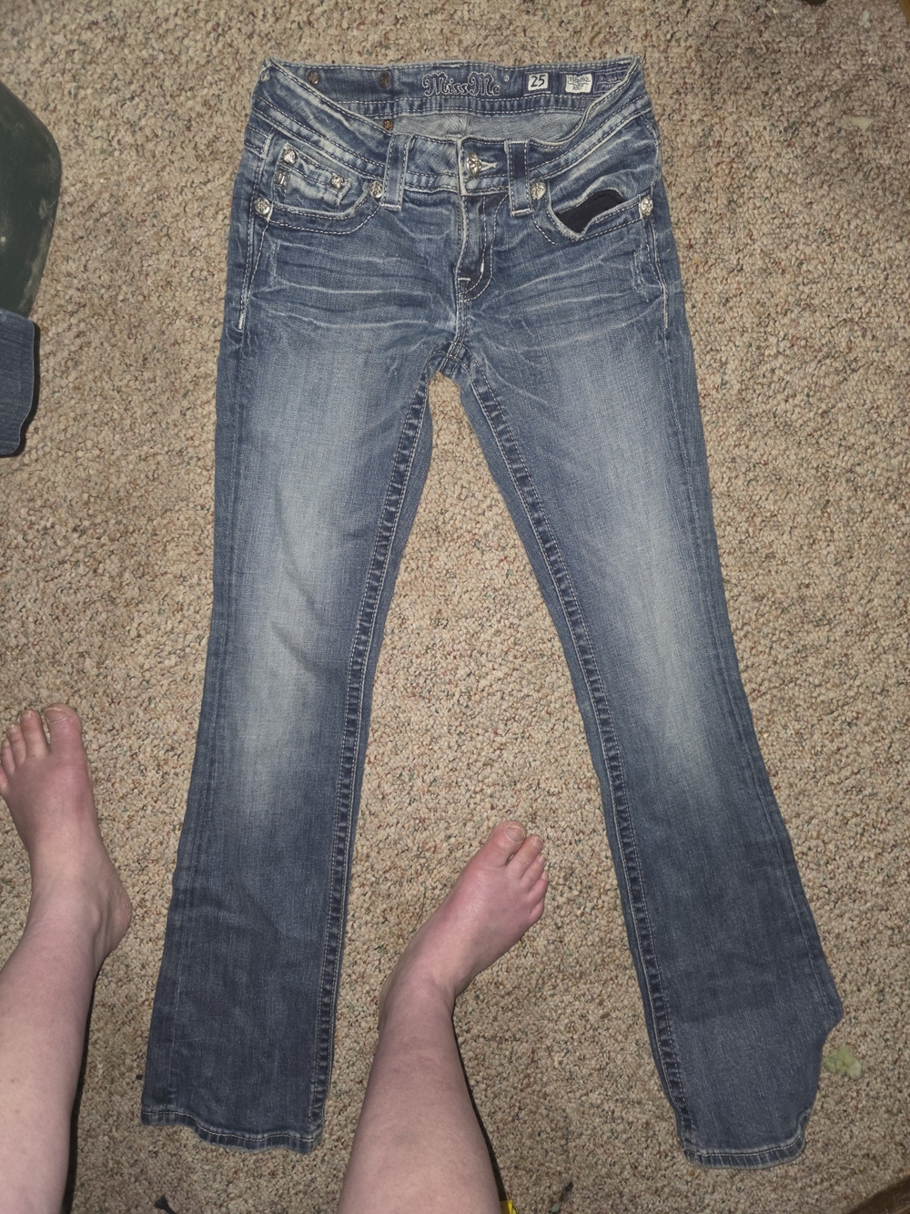 Miss Me Women's Blue Embellished Bootcut Jeans - Picture 3 of 5